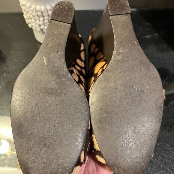 J Crew Collection Spotted Calf hair Wedges - Picture 6 of 10